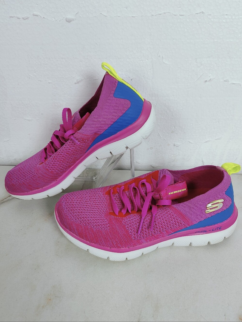 Skechers Flex Appeal 2.0 Stretch Knit Slip-On Sneakers, Pink, Sz 7